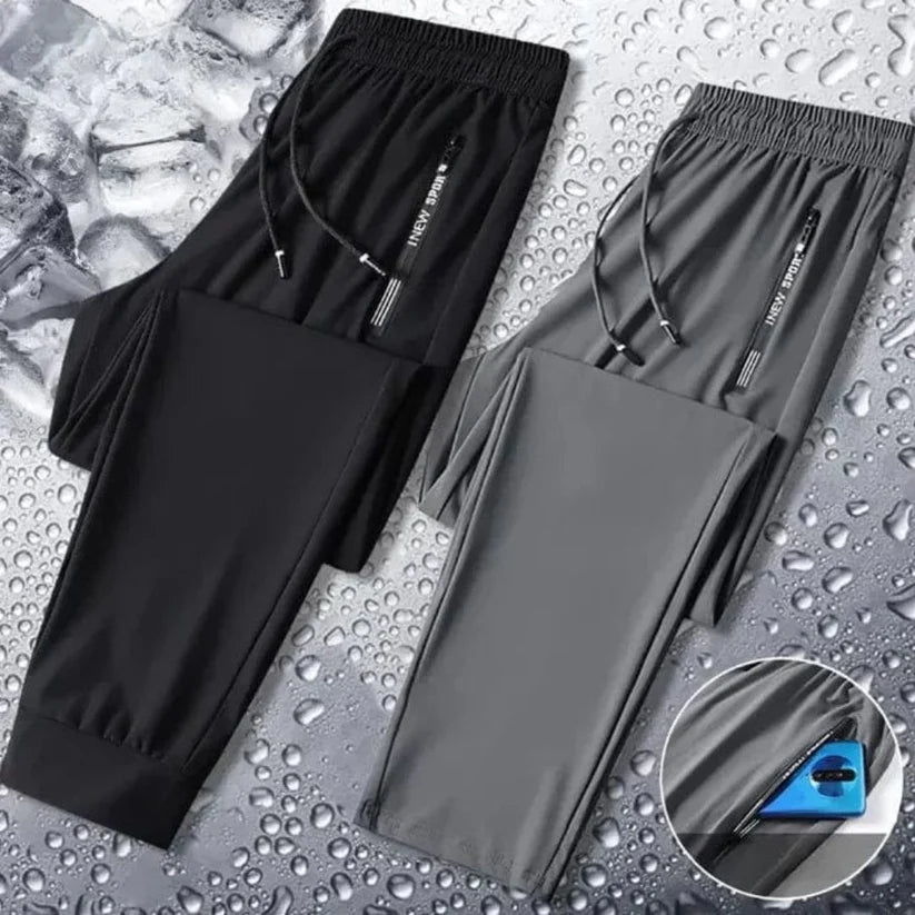 Pack of 3 Offer š Premium Lycra Men's Track Pants | Black, Blue & Grey