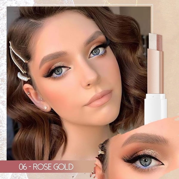 😍6 Pcs Instant Glow 2-in-1 Eyeshadow Stick, Perfect Makeup🔥
