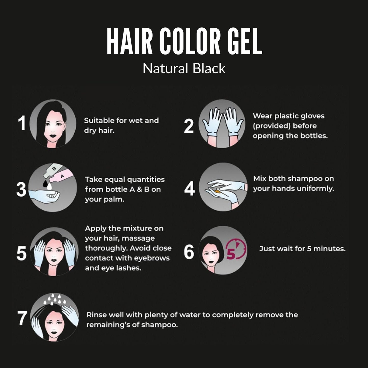 3 In 1 Hair Color Gel (Argan Oil) (Buy 1 Get 1 Free)