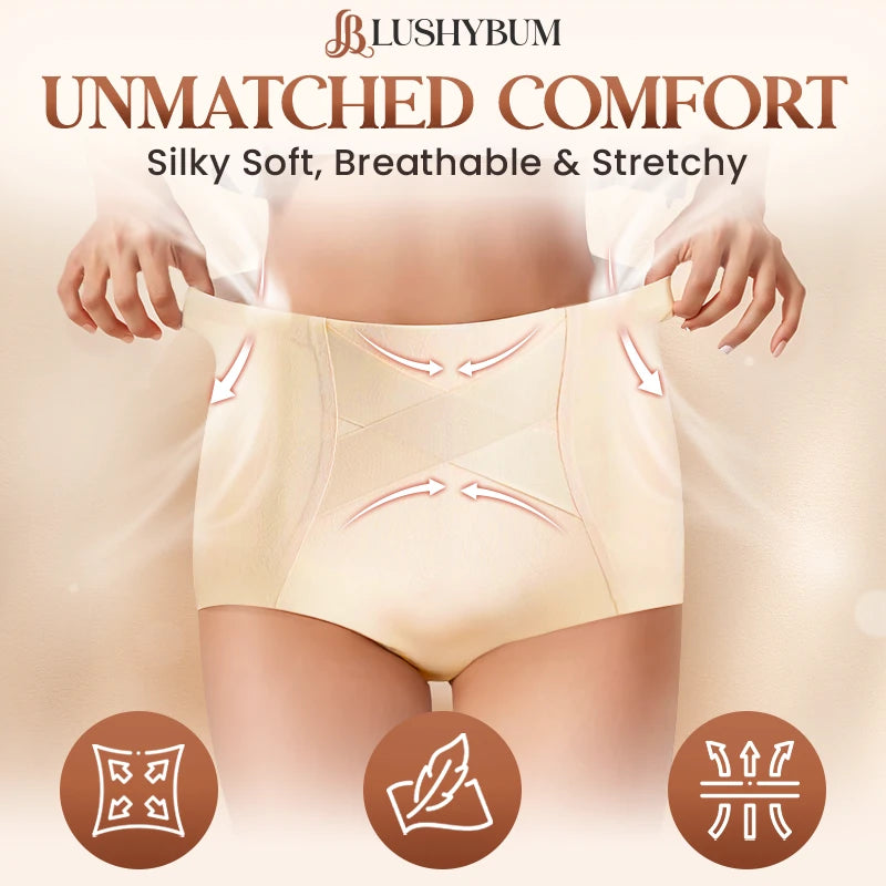 LushyBum - Premium Comfort Leakproof High-Waisted Tummy Control Panty With 3D Butt Lifting Effect (BUY 3 GET 3 FREE)