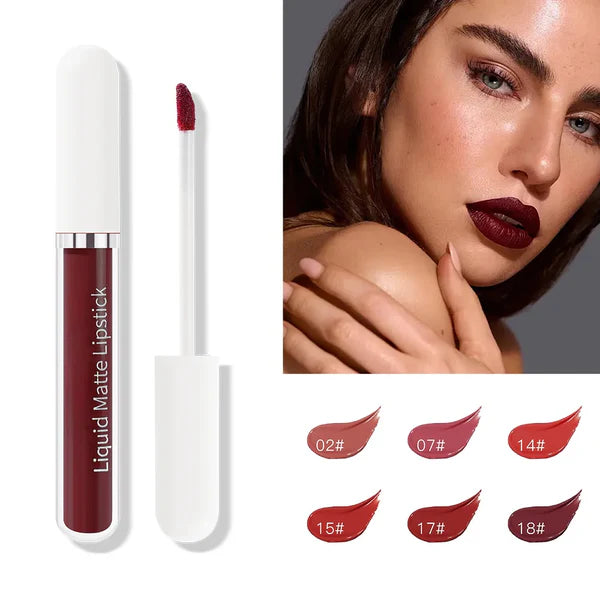 2026 Hot 50% OFF💖10Pcs Liquid Matte Matt Lipstick Set, Long Lasting Lipstick 24 hour Waterproof Lip Gloss