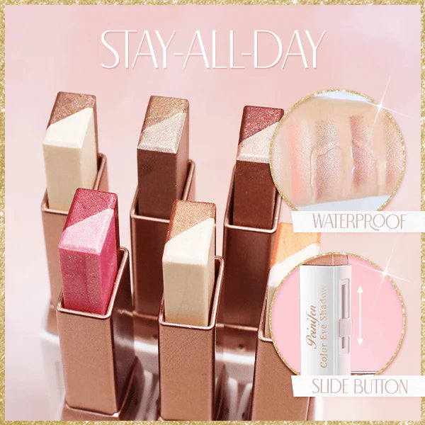 😍6 Pcs Instant Glow 2-in-1 Eyeshadow Stick, Perfect Makeup🔥